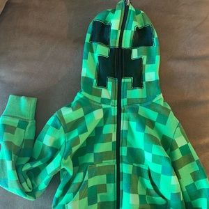 Minecraft creeper themed by Jinx kids sweatshirt